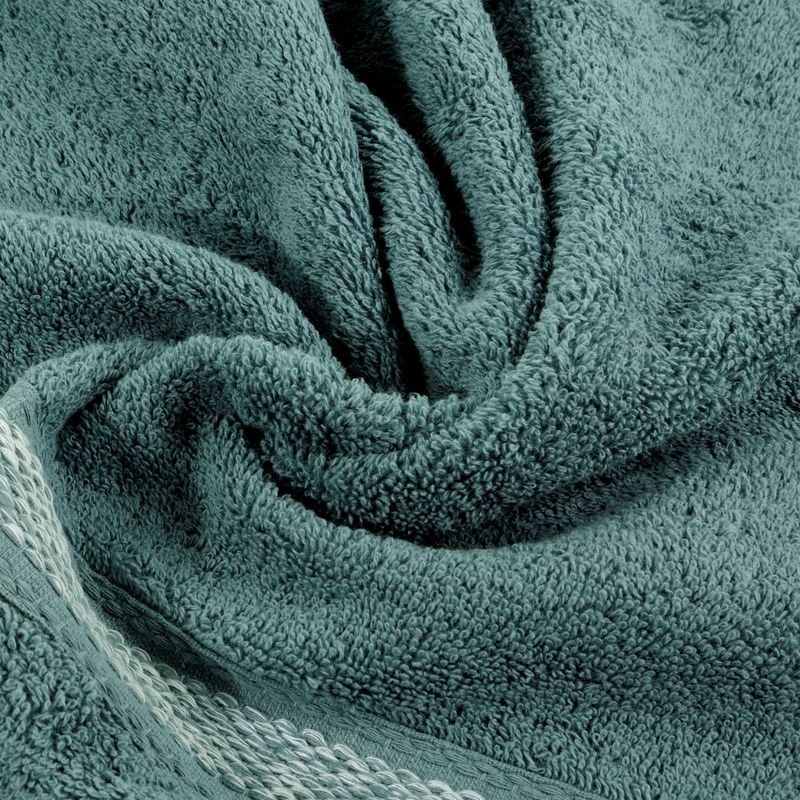 Ręcznik z ozdobną bordiurą ALTEA 100x150 cm kolor miętowy