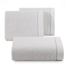 Ręcznik bawełniany DAISY 70x140 cm kolor srebrny