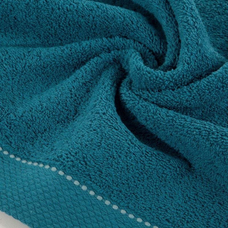 Ręcznik bawełniany DAISY 100x150 cm kolor turkusowy