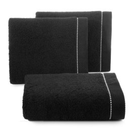 Ręcznik bawełniany DAISY 70x140 cm kolor czarny