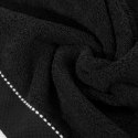 Ręcznik bawełniany DAISY 70x140 cm kolor czarny