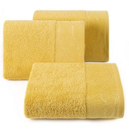 Ręcznik bawełniany METALIC 50x90 cm kolor musztardowy