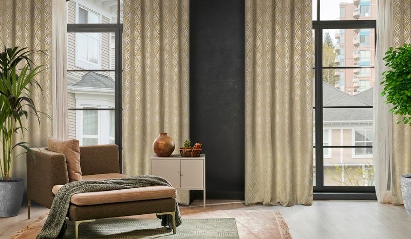 Zasłona gotowa ARETA 140x250 cm kolor beżowy Zasłona gotowa ARETA 140x250 cm kolor beżowy