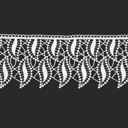 Koronka gipiurowa 073900 wysokość 15 cm kolor biały