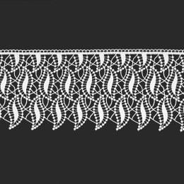 Koronka gipiurowa 073900 wysokość 20 cm kolor biały
