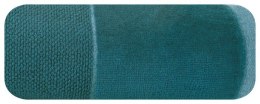 Ręcznik z welurową bordiurą LUCY 70x140 cm kolor turkusowy