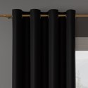 Tkanina dekoracyjna blackout DONA wysokość 300 cm kolor czarny