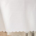 Tkanina dekoracyjna wodoodporna EMMA wysokość 305 cm kolor biały ze złotym lurexem