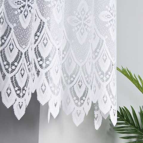 Firanka żakardowa 019391 wysokość 140 cm kolor biały