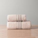 Ręcznik kąpielowy NAOMI 70x140 cm kolor beżowo-szary