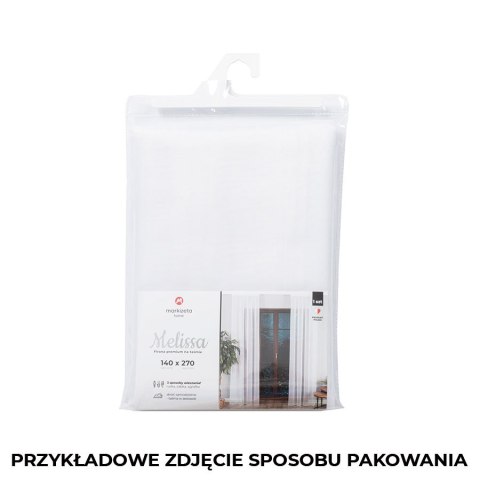 PANDORA Firana gotowa 000100 na taśmie, szerokość 300 x wysokość 270cm, kolor 001 biały 000100/FGT/001/300270/1