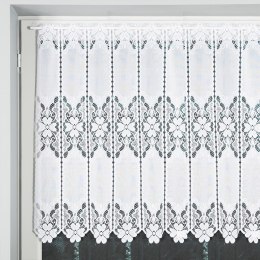 Zazdrostka żakardowa panelowa 019402 wysokość 90 cm kolor biały