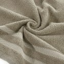 Ręcznik frotte RIKI 70x140 cm kolor brązowy