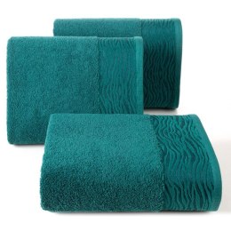 Ręcznik bawełniany DAFNE 70x140 cm kolor turkusowy