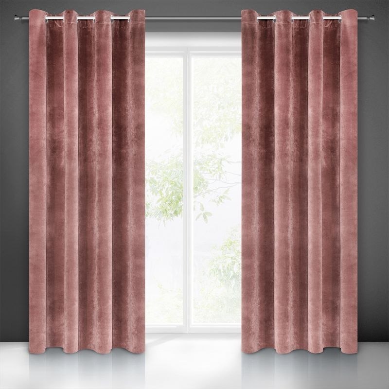 Zasłona gotowa VILLA 140x250 cm kolor różowy Zasłona gotowa VILLA 140x250 cm kolor różowy