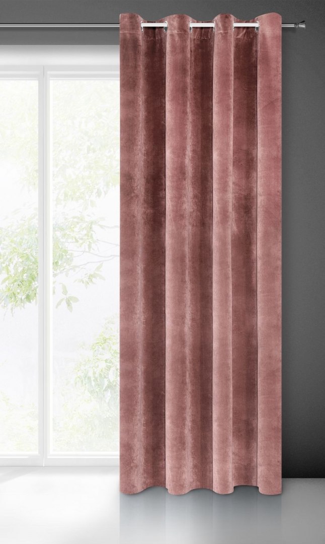 Zasłona gotowa VILLA 140x250 cm kolor różowy Zasłona gotowa VILLA 140x250 cm kolor różowy