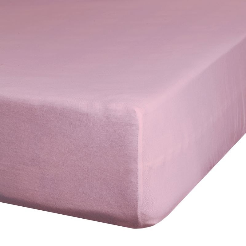 Prześcieradło satynowe NOVA 180x210 cm kolor różowy
