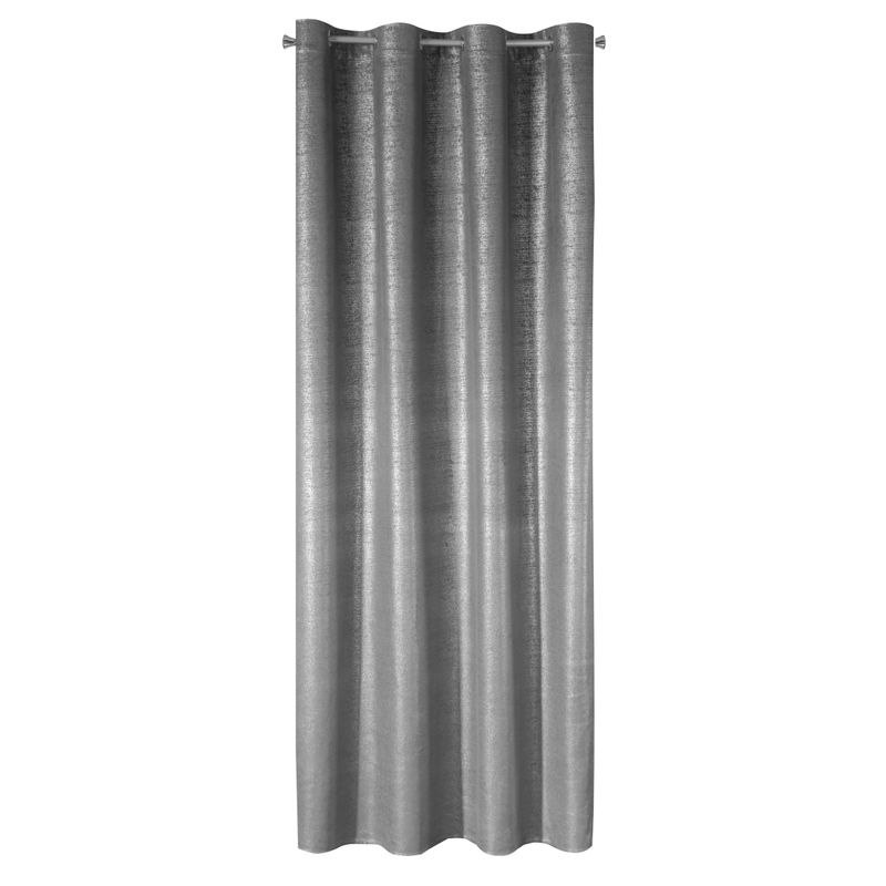 Zasłona gotowa AMBI 140x250 cm kolor stalowy