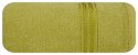 Ręcznik z żakardową bordiurą LORI 70x140 cm kolor oliwkowy