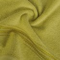 Ręcznik z żakardową bordiurą LORI 70x140 cm kolor oliwkowy